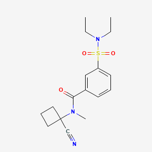 molecular formula C17H23N3O3S B2908697 N-(1-cyanocyclobutyl)-3-(diethylsulfamoyl)-N-methylbenzamide CAS No. 1252505-68-2