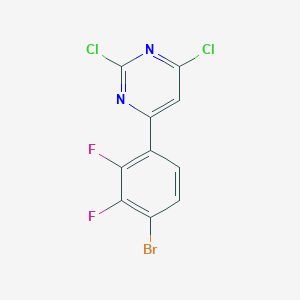 4-(4-Bromo-2,3-difluorophenyl)-2,6-dichloropyrimidine