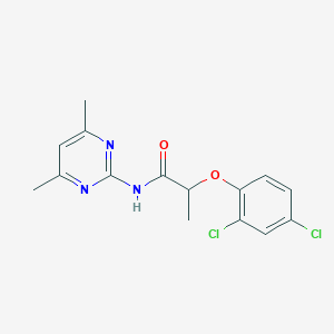 molecular formula C15H15Cl2N3O2 B290870 2-(2,4-dichlorophenoxy)-N-(4,6-dimethylpyrimidin-2-yl)propanamide 