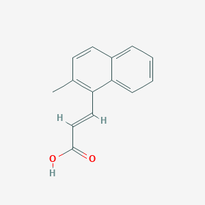 molecular formula C14H12O2 B2908701 (E)-3-(2-Methylnaphthalen-1-yl)prop-2-enoic acid CAS No. 773130-16-8