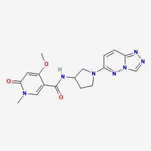 N-(1-([1,2,4]triazolo[4,3-b]pyridazin-6-yl)pyrrolidin-3-yl)-4-methoxy-1-methyl-6-oxo-1,6-dihydropyridine-3-carboxamide