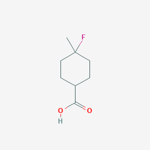 molecular formula C8H13FO2 B2908705 4-Fluoro-4-methylcyclohexane-1-carboxylic acid CAS No. 1027708-67-3