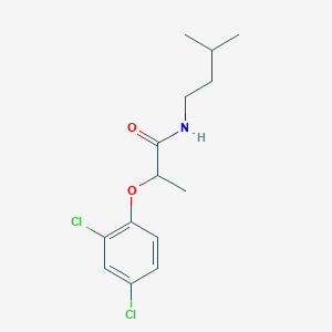 molecular formula C14H19Cl2NO2 B290871 2-(2,4-dichlorophenoxy)-N-isopentylpropanamide 