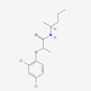 molecular formula C14H19Cl2NO2 B290872 2-(2,4-dichlorophenoxy)-N-(1-methylbutyl)propanamide 