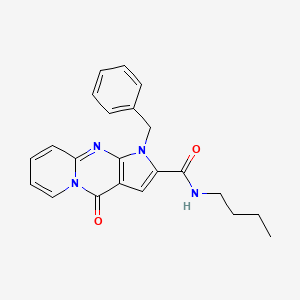 molecular formula C22H22N4O2 B2908725 1-benzyl-N-butyl-4-oxo-1,4-dihydropyrido[1,2-a]pyrrolo[2,3-d]pyrimidine-2-carboxamide CAS No. 899401-62-8