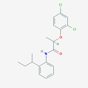 molecular formula C19H21Cl2NO2 B290873 N-(2-sec-butylphenyl)-2-(2,4-dichlorophenoxy)propanamide 