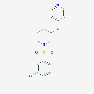 molecular formula C17H20N2O4S B2908738 4-((1-((3-Methoxyphenyl)sulfonyl)piperidin-3-yl)oxy)pyridine CAS No. 2034500-13-3