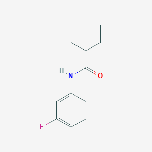 molecular formula C12H16FNO B290874 2-ethyl-N-(3-fluorophenyl)butanamide 