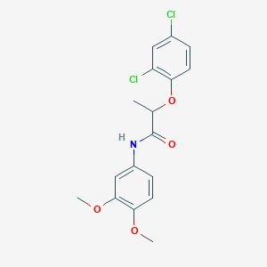 molecular formula C17H17Cl2NO4 B290875 2-(2,4-dichlorophenoxy)-N-(3,4-dimethoxyphenyl)propanamide 