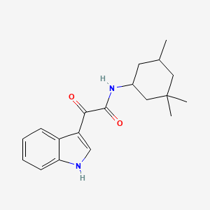 molecular formula C19H24N2O2 B2908759 2-(1H-indol-3-yl)-2-oxo-N-(3,3,5-trimethylcyclohexyl)acetamide CAS No. 852367-39-6