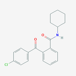 molecular formula C20H20ClNO2 B290876 2-(4-chlorobenzoyl)-N-cyclohexylbenzamide 