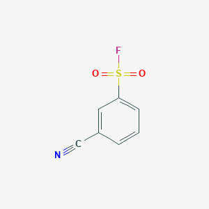 molecular formula C7H4FNO2S B2908768 3-Cyanobenzene-1-sulfonyl fluoride CAS No. 402-27-7