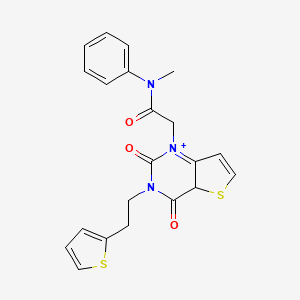 2-{2,4-dioxo-3-[2-(thiophen-2-yl)ethyl]-1H,2H,3H,4H-thieno[3,2-d]pyrimidin-1-yl}-N-methyl-N-phenylacetamide