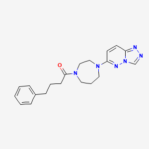 molecular formula C20H24N6O B2908778 1-(4-([1,2,4]Triazolo[4,3-b]pyridazin-6-yl)-1,4-diazepan-1-yl)-4-phenylbutan-1-one CAS No. 2320890-29-5