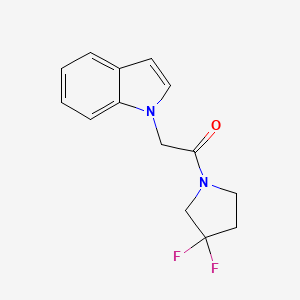 1-(3,3-difluoropyrrolidin-1-yl)-2-(1H-indol-1-yl)ethanone