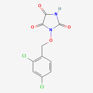 molecular formula C10H6Cl2N2O4 B2908788 1-[(2,4-dichlorobenzyl)oxy]-1H-imidazole-2,4,5(3H)-trione CAS No. 339103-80-9