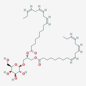 molecular formula C45H74O10 B2908792 1,2-Di-O-alpha-linolenoyl-3-O-beta-galactopyranosyl-sn-glycerol CAS No. 63180-02-9