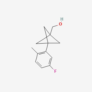 [3-(5-Fluoro-2-methylphenyl)-1-bicyclo[1.1.1]pentanyl]methanol