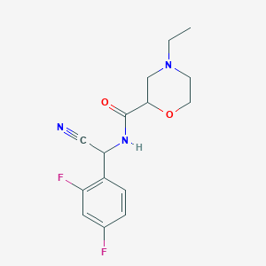 N-[Cyano-(2,4-difluorophenyl)methyl]-4-ethylmorpholine-2-carboxamide