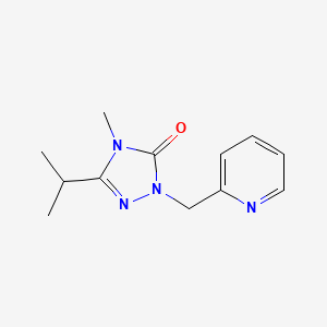 molecular formula C12H16N4O B2908826 4-methyl-3-(propan-2-yl)-1-[(pyridin-2-yl)methyl]-4,5-dihydro-1H-1,2,4-triazol-5-one CAS No. 2199302-64-0