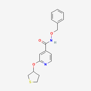 N-(benzyloxy)-2-((tetrahydrothiophen-3-yl)oxy)isonicotinamide
