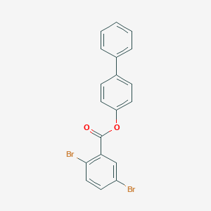 molecular formula C19H12Br2O2 B290884 [1,1'-Biphenyl]-4-yl 2,5-dibromobenzoate 