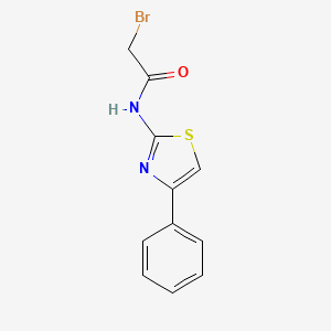 molecular formula C11H9BrN2OS B2908846 2-[(Bromoacetyl)amino]-4-phenyl-1,3-thiazole CAS No. 19749-86-1