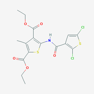 Diethyl 5-(2,5-dichlorothiophene-3-carboxamido)-3-methylthiophene-2,4-dicarboxylate