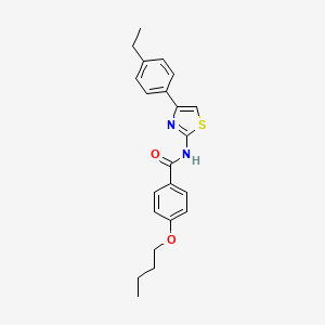 4-butoxy-N-[4-(4-ethylphenyl)-1,3-thiazol-2-yl]benzamide