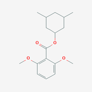 molecular formula C17H24O4 B290886 3,5-Dimethylcyclohexyl 2,6-dimethoxybenzoate 