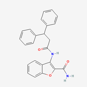 molecular formula C24H20N2O3 B2908867 3-(3,3-二苯基丙酰胺)苯并呋喃-2-甲酰胺 CAS No. 898355-03-8