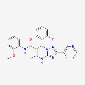 7-(2-fluorophenyl)-N-(2-methoxyphenyl)-5-methyl-2-(pyridin-3-yl)-4,7-dihydro-[1,2,4]triazolo[1,5-a]pyrimidine-6-carboxamide