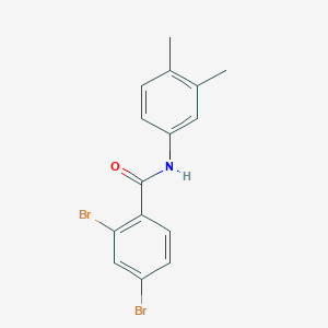 2,4-dibromo-N-(3,4-dimethylphenyl)benzamide