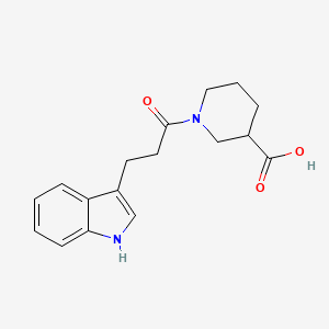 1-(3-(1H-indol-3-yl)propanoyl)piperidine-3-carboxylic acid