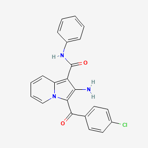 2-amino-3-(4-chlorobenzoyl)-N-phenylindolizine-1-carboxamide