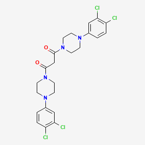1,3-Bis[4-(3,4-dichlorophenyl)piperazin-1-yl]propane-1,3-dione