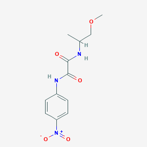 molecular formula C12H15N3O5 B2908912 N1-(1-methoxypropan-2-yl)-N2-(4-nitrophenyl)oxalamide CAS No. 899974-35-7