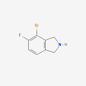 molecular formula C8H7BrFN B2908923 4-Bromo-5-fluoro-2,3-dihydro-1H-isoindole CAS No. 1427392-35-5