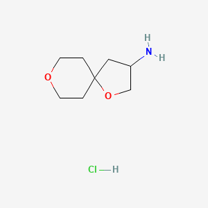 1,8-Dioxaspiro[4.5]decan-3-amine;hydrochloride