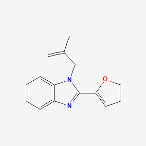molecular formula C15H14N2O B2908929 2-Furan-2-yl-1-(2-methyl-allyl)-1H-benzoimidazole CAS No. 369394-15-0