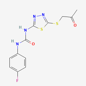 1-(4-Fluorophenyl)-3-[5-(2-oxopropylsulfanyl)-1,3,4-thiadiazol-2-yl]urea