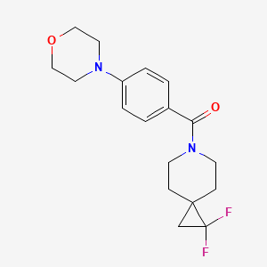 (1,1-Difluoro-6-azaspiro[2.5]octan-6-yl)(4-morpholinophenyl)methanone