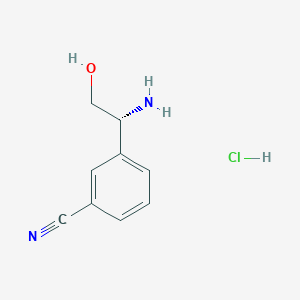 (R)-3-(1-Amino-2-hydroxyethyl)benzonitrile hydrochloride