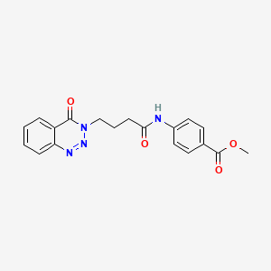 Methyl 4-[4-(4-oxo-1,2,3-benzotriazin-3-yl)butanoylamino]benzoate