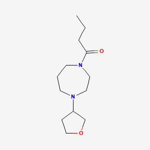 1-(4-(Tetrahydrofuran-3-yl)-1,4-diazepan-1-yl)butan-1-one