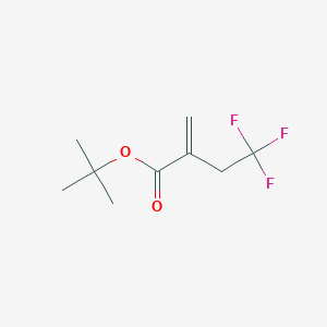 molecular formula C9H13F3O2 B2908990 Tert-butyl 4,4,4-trifluoro-2-methylidenebutanoate CAS No. 2413901-10-5