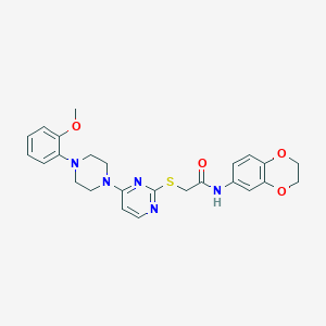 molecular formula C25H27N5O4S B2908995 N-(2-chloro-4-fluorophenyl)-1-methyl-5-[4-methyl-5-(pyrrolidin-1-ylcarbonyl)-1,3-thiazol-2-yl]-1H-pyrrole-3-sulfonamide CAS No. 1115915-44-0