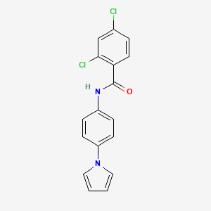 2,4-dichloro-N-[4-(1H-pyrrol-1-yl)phenyl]benzenecarboxamide
