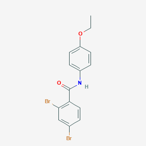 molecular formula C15H13Br2NO2 B290900 2,4-dibromo-N-(4-ethoxyphenyl)benzamide 