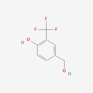 molecular formula C8H7F3O2 B2909002 3-(Trifluoromethyl)-4-hydroxybenzyl alcohol CAS No. 773871-37-7